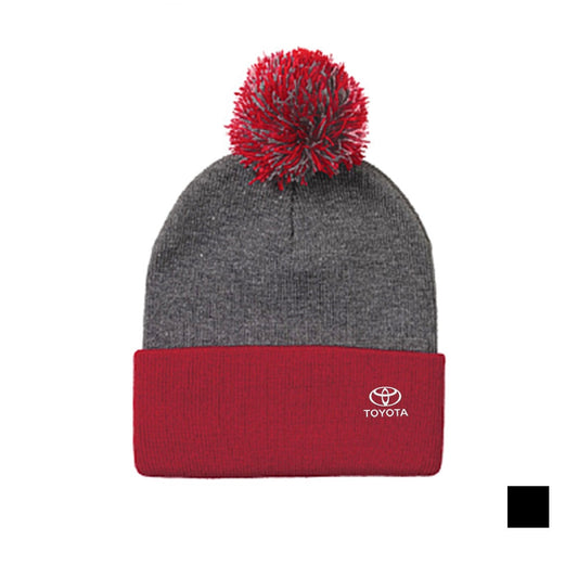 Acrylic Pom Pom Knit Toque TOY12051DHGR