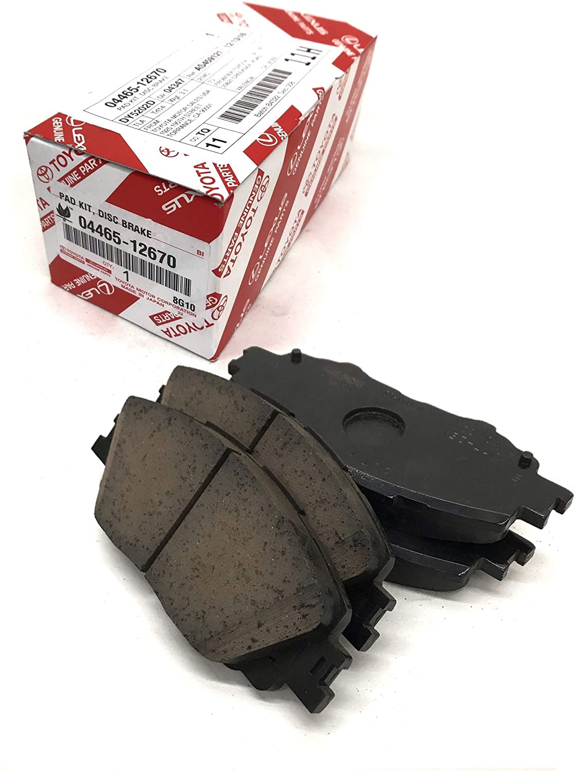 Toyota BRAKE PAD SET - COROLLA\/COROLLA HATCHBACK,PRIUS PRIME 2019-2022 0446512670