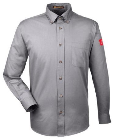 Toyota Men\u2019s Harriton Easy Blend Long Sleeve Twill Shirt TOY12207