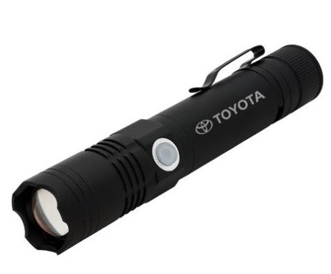 canadian tire rechargeable flashlights Toyota Rechargeable 3W Aluminum Focus Flashlight TOY12227 – Jackson's Toyota