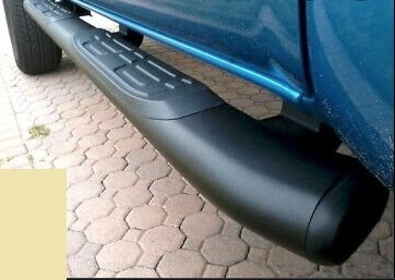 Toyota 5" Oval Tube Steps Black - Tacoma Double Cab PT76735112