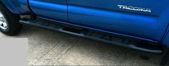 Toyota 5" Oval Tube Steps Black - Tacoma Double Cab PT76735112