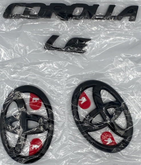 Toyota Blackout Badges - Corolla LE PT948-02200-02