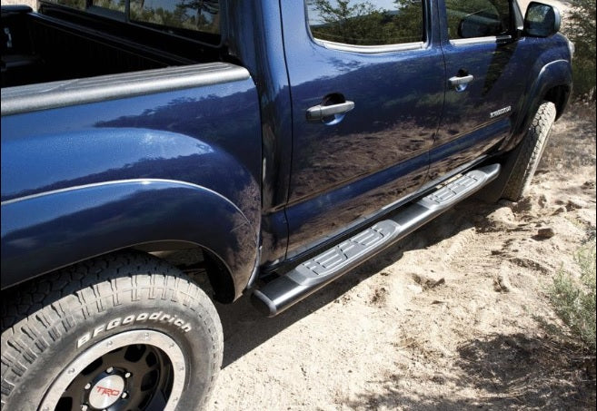 Toyota 5" Oval Tube Steps Black - Tacoma Double Cab PT76735112