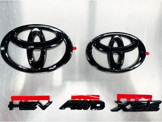 Blackout Badges - XSE AWD CAMRY, Front/Rear Emblem, HEV, XSE, AWD (PT948-03257-02)