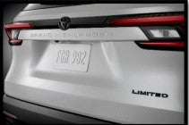 Toyota Blackout Badges Limited (Gas Models) - Grand Highlander PT948-48245-02