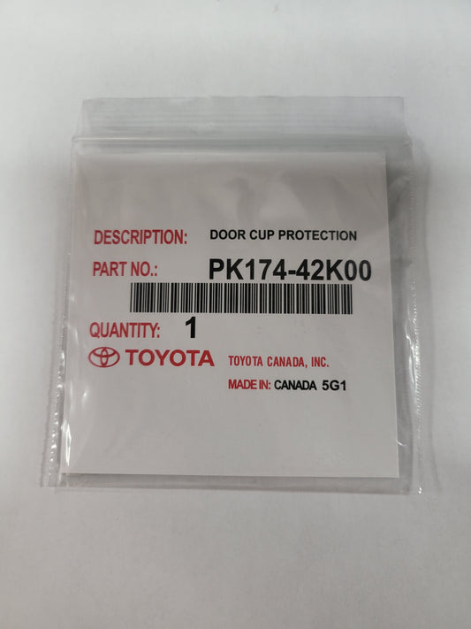 Toyota DOOR CUP FILM - 4RUNNER,AVALON,BZ4X,C-HR,CAMRY,CAMRY HYBRID,COROLLA,COROLLA CROSS,COROLLA HATCHBACK,86,HIGHLANDER,HIGHLANDER HYBRID,PRIUS,PRIUS PRIME,RAV4,RAV4 HYBRID,RAV4 PRIME,SIENNA,TACOMA,VENZA 2018-2023 PK17442K00